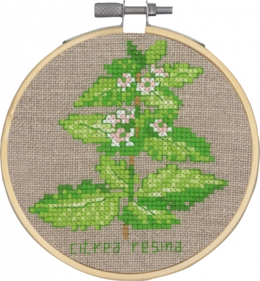 click here to view larger image of Lemon Balm (counted cross stitch kit)
