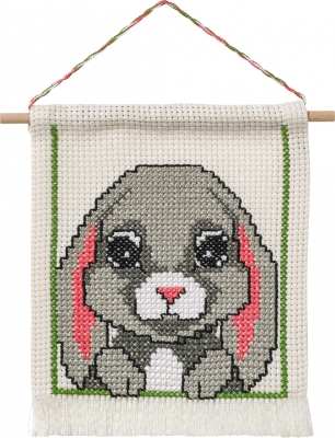 click here to view larger image of My First Kit - Rabbit (counted cross stitch kit)