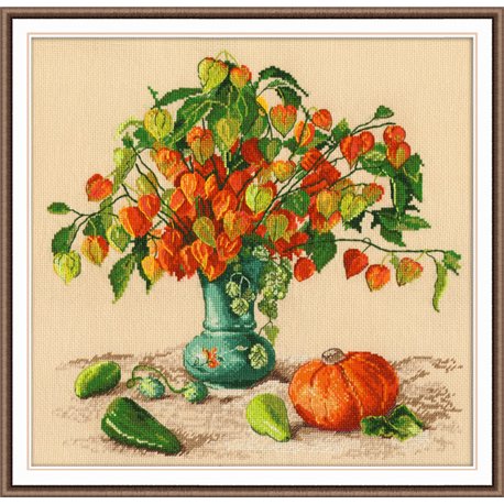 click here to view larger image of Autumn Lanterns (counted cross stitch kit)