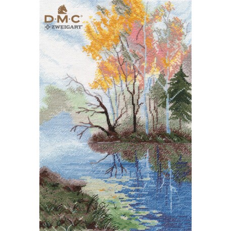 click here to view larger image of At the Lake (counted cross stitch kit)