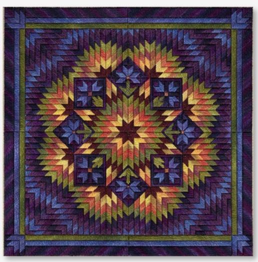 click here to view larger image of Purple Aster Garden (counted canvas chart)