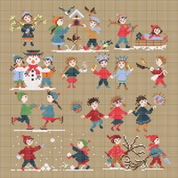 click here to view larger image of Happy Childhood - Winter (chart)