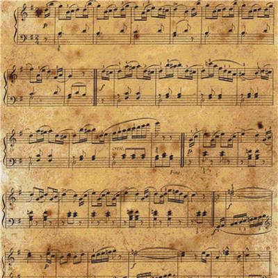 click here to view larger image of Antique Sheet Music (chart)