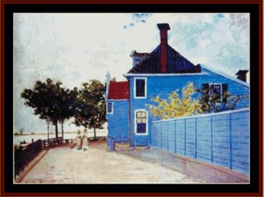 click here to view larger image of Blue House in Zaandam - Monet (chart)
