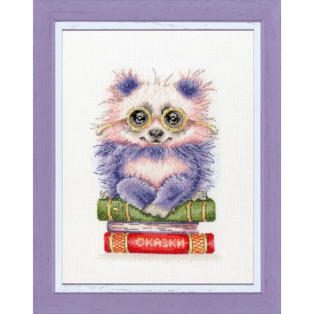click here to view larger image of Booklover (counted cross stitch kit)