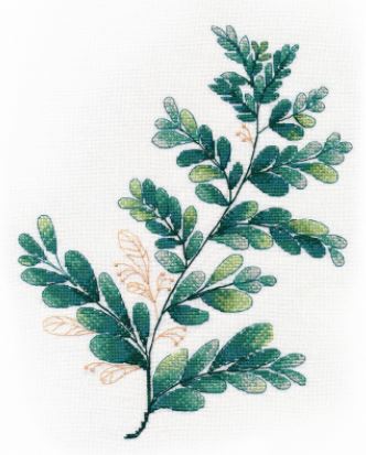 click here to view larger image of Tropical Greenery - 3 (counted cross stitch kit)