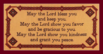 click here to view larger image of May The Lord Bless You (chart)