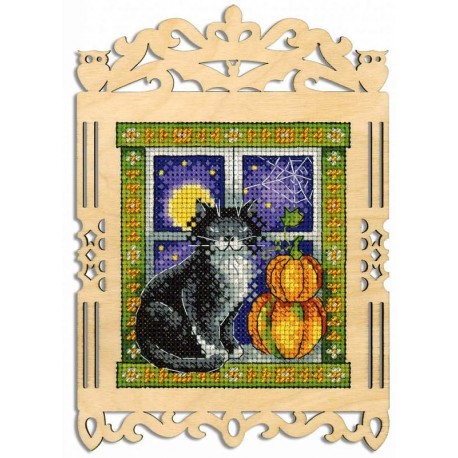 click here to view larger image of Black Cat (counted cross stitch kit)