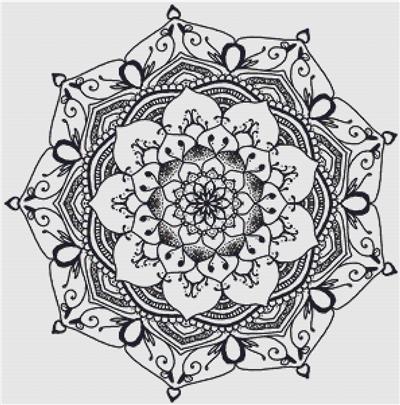 click here to view larger image of Zentangle Mandala (chart)