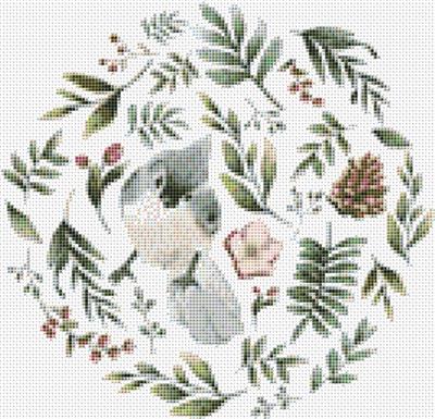 click here to view larger image of Wild Animals w/ Flowers and Leaves - Bird (chart)