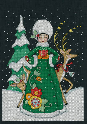 click here to view larger image of Small Gift - Mary Engelbreit (counted cross stitch kit)