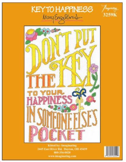click here to view larger image of Key to Happiness  - Kit (counted cross stitch kit)