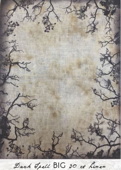 click here to view larger image of Big Dark Spell - 30ct  (Primitive Hare Fabric)