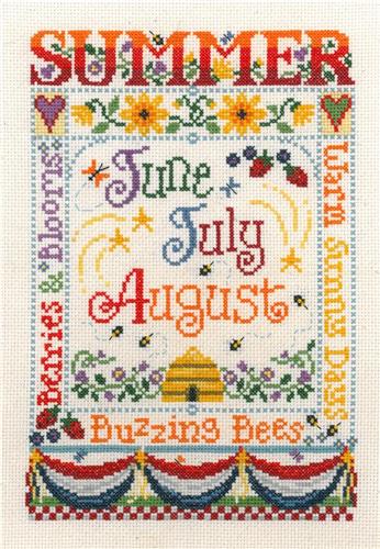 click here to view larger image of Summer Season - Sandra Cozzolino (counted cross stitch kit)
