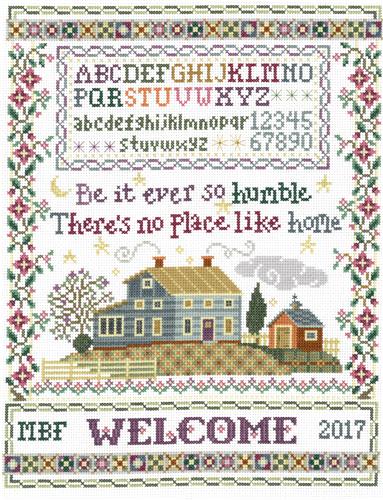 click here to view larger image of Humble Home Sampler - Sandra Cozzolino (counted cross stitch kit)