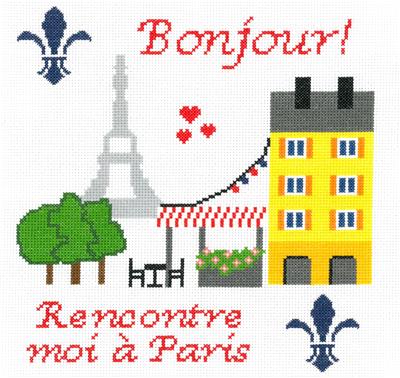 click here to view larger image of Meet Me in Paris - Kristianna Bond (counted cross stitch kit)