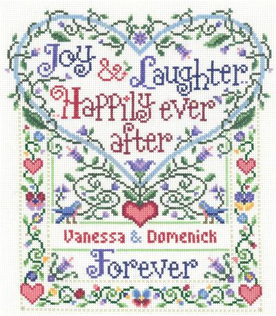 click here to view larger image of Happily Ever After - Sandra Cozzolino (counted cross stitch kit)