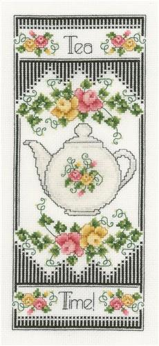 click here to view larger image of Tea Time Sampler - Pamela Kellogg (counted cross stitch kit)