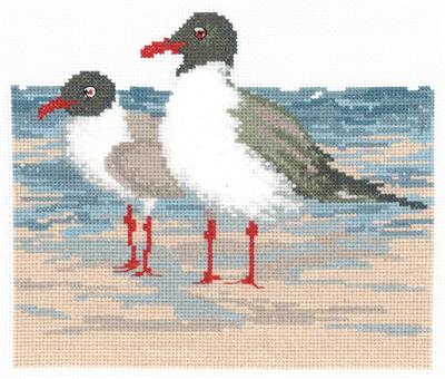 click here to view larger image of Laughing Gulls (counted cross stitch kit)