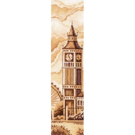 click here to view larger image of Bookmark - London (counted cross stitch kit)