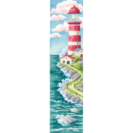 click here to view larger image of Bookmark - Road to the Lighthouse (counted cross stitch kit)
