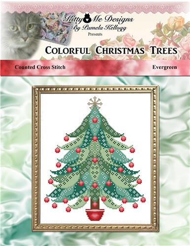 click here to view larger image of Colorful Christmas Trees Evergreen (chart)