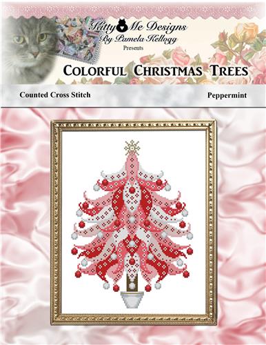 click here to view larger image of Colorful Christmas Trees Peppermint (chart)