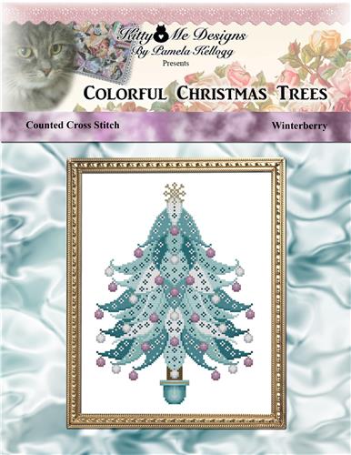 click here to view larger image of Colorful Christmas Trees Winterberry (chart)