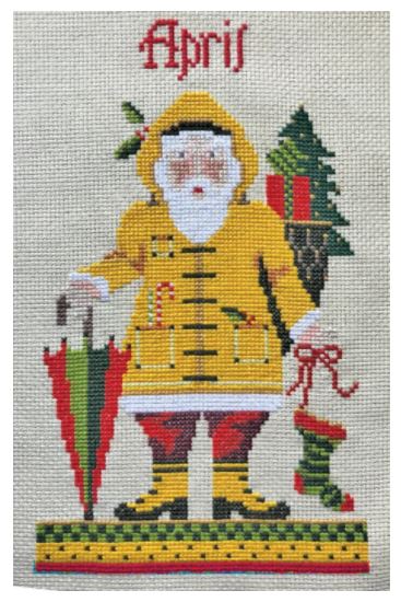 click here to view larger image of April Santa - Kit (counted cross stitch kit)