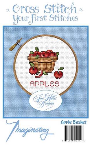 click here to view larger image of Apple Basket Kit - Sue Hillis Designs (counted cross stitch kit)