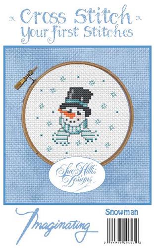 click here to view larger image of Snowman Kit - Sue Hillis Designs (counted cross stitch kit)