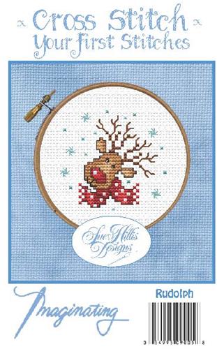 click here to view larger image of Rudolph Kit - Sue Hillis Designs (counted cross stitch kit)