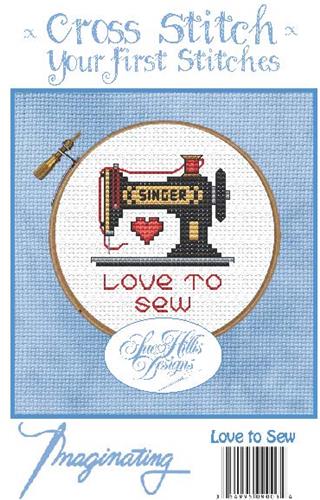 click here to view larger image of Love to Sew Kit - Sue Hillis Designs (counted cross stitch kit)
