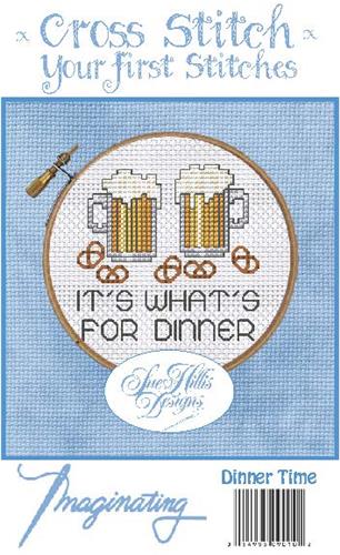 click here to view larger image of Dinner Time Kit - Sue Hillis Designs (counted cross stitch kit)