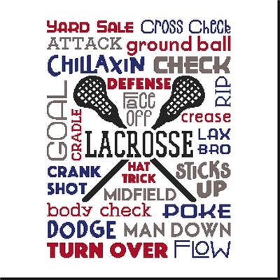 click here to view larger image of Subway Art - Lacrosse (chart)