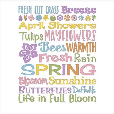 click here to view larger image of Subway Art - Spring (chart)