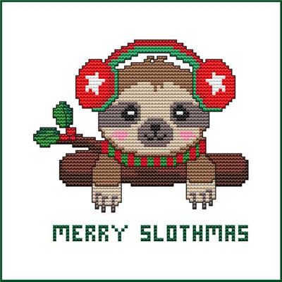 click here to view larger image of Merry Slothmas (chart)