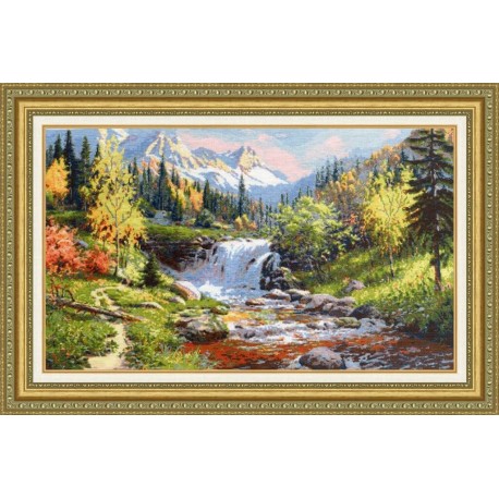 click here to view larger image of Mountain Stream (counted cross stitch kit)