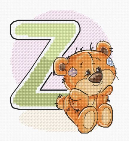 click here to view larger image of Letter Z (counted cross stitch kit)