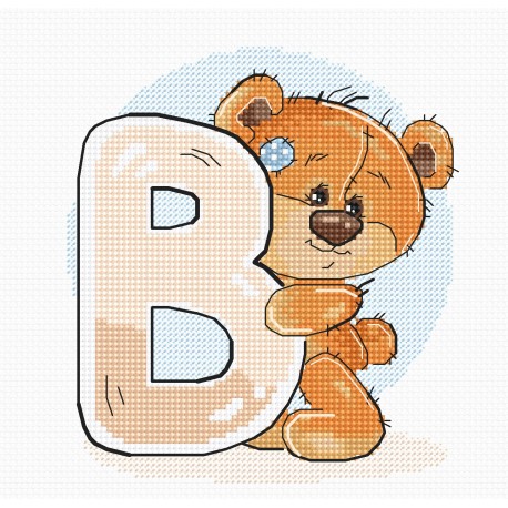 click here to view larger image of Letter B (counted cross stitch kit)