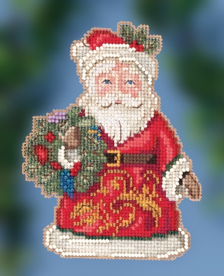 click here to view larger image of Winter Wishes Santa (counted cross stitch kit)