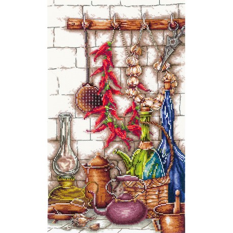 click here to view larger image of Spicy Corner (counted cross stitch kit)