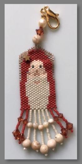 click here to view larger image of Santa Bels Fob (bead kit)