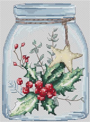 click here to view larger image of Holly Jolly Bottle (chart)