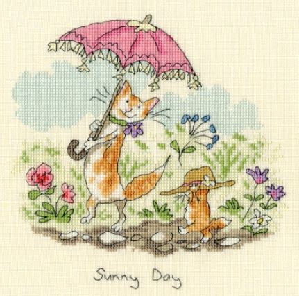 click here to view larger image of Sunny Day - Anita Jeram (counted cross stitch kit)