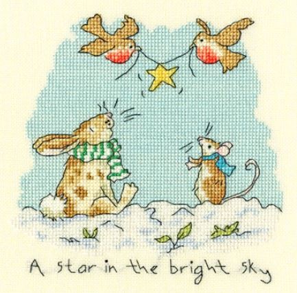 click here to view larger image of Star in the Bright Sky - Anita Jeram (counted cross stitch kit)