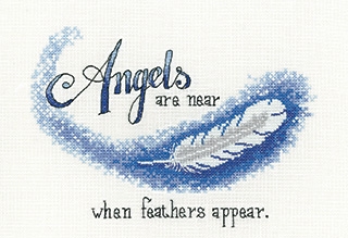 click here to view larger image of Angels Are Near - Peter Underhill (counted cross stitch kit)