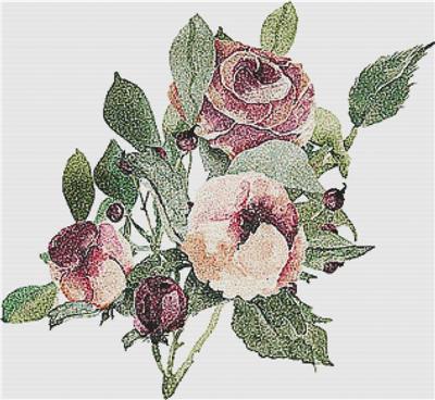 click here to view larger image of Plum Floral Bouquet (chart)