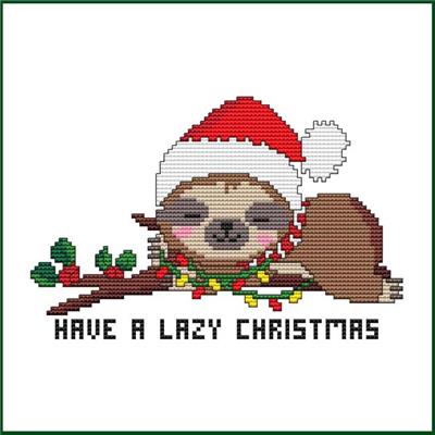 click here to view larger image of Have a Lazy Christmas Sloth (chart)