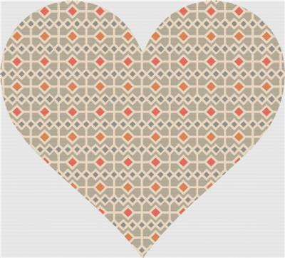 click here to view larger image of Pastel Square Heart (chart)
